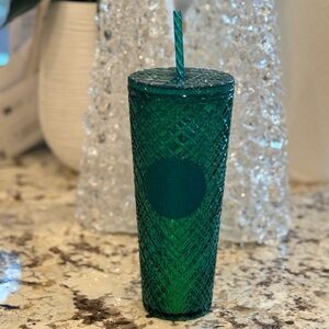 Starbucks Emerald Textured Tumbler with Straw